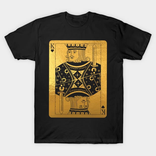 'Gold King of Hearts' Sweet Valentines Lovers Gift T-Shirt by ourwackyhome